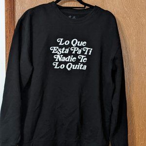 Black large sweatshirt women's